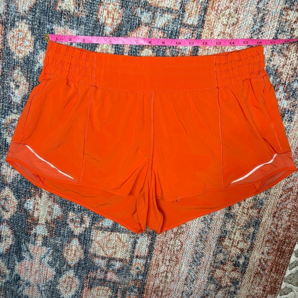 Lululemon Orange/red Hotty Hot Shorts size 14 - Picture 6 of 11